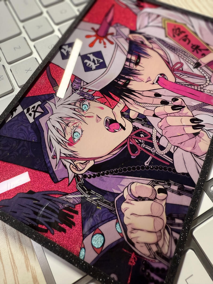 InStock-GoToji Halloween Shikishi & Charm acrylics anime doujin jjk kinoko