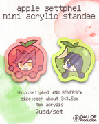 Settphel Apple Mini Acrylic Standee acrylics CharlesZwei doujin game