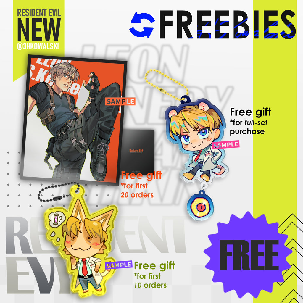 Pre-order Resident Evil Merch Set by @3HKOWALSKI 3HKowalski acrylics doujin game Resident Evil