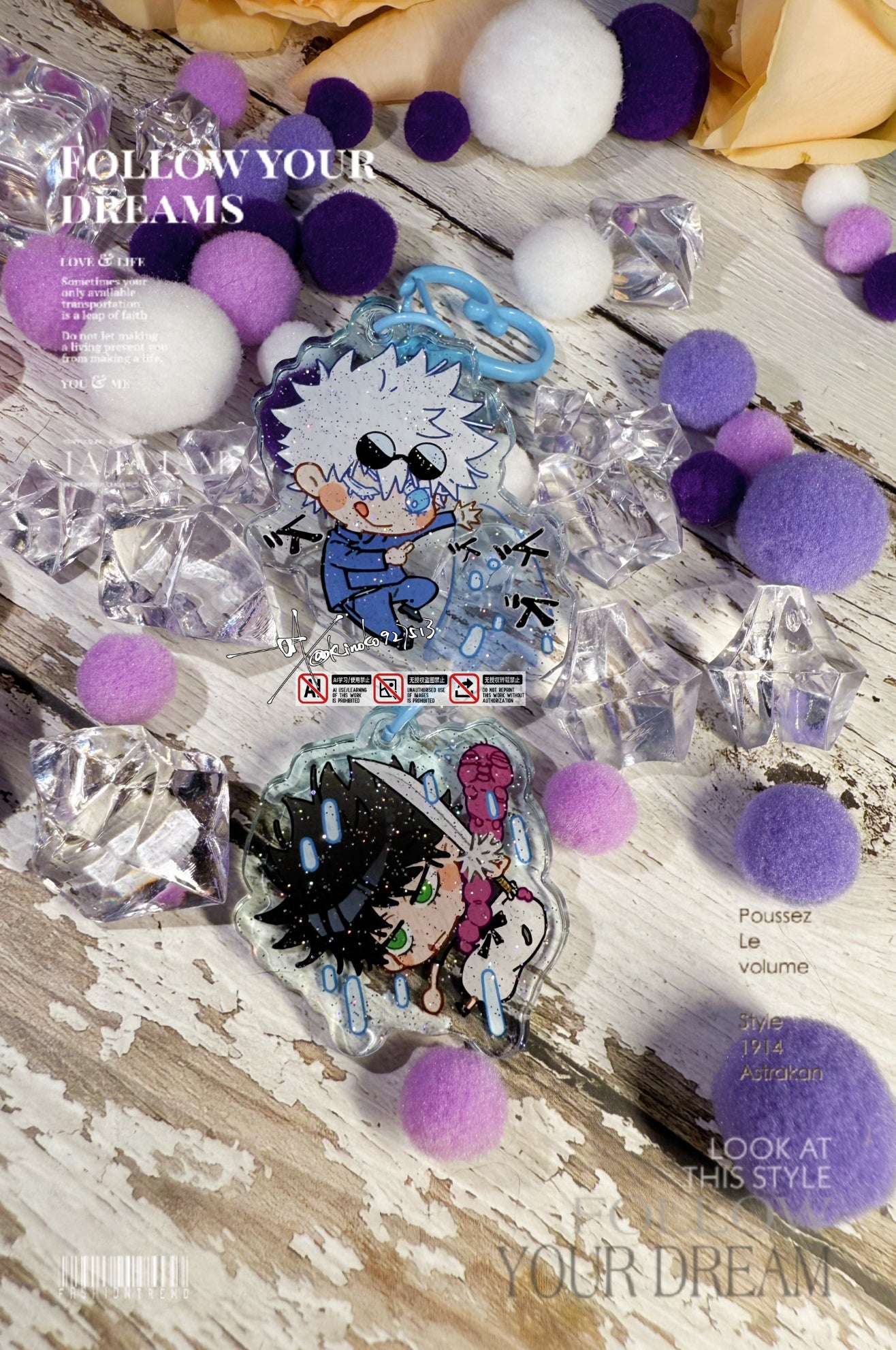 JJK GOTOJI 「蒼Ao」 Acrylic Charm