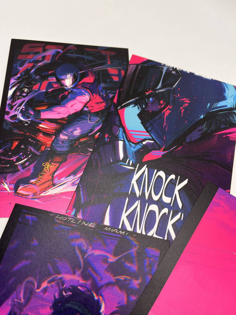 HLM Art Print Postcard 2 game hlm prints tatsu