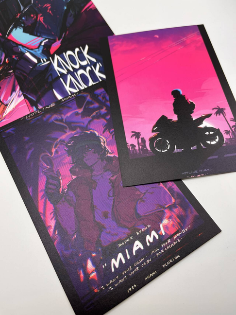 HLM Art Print Postcard 2 game hlm prints tatsu