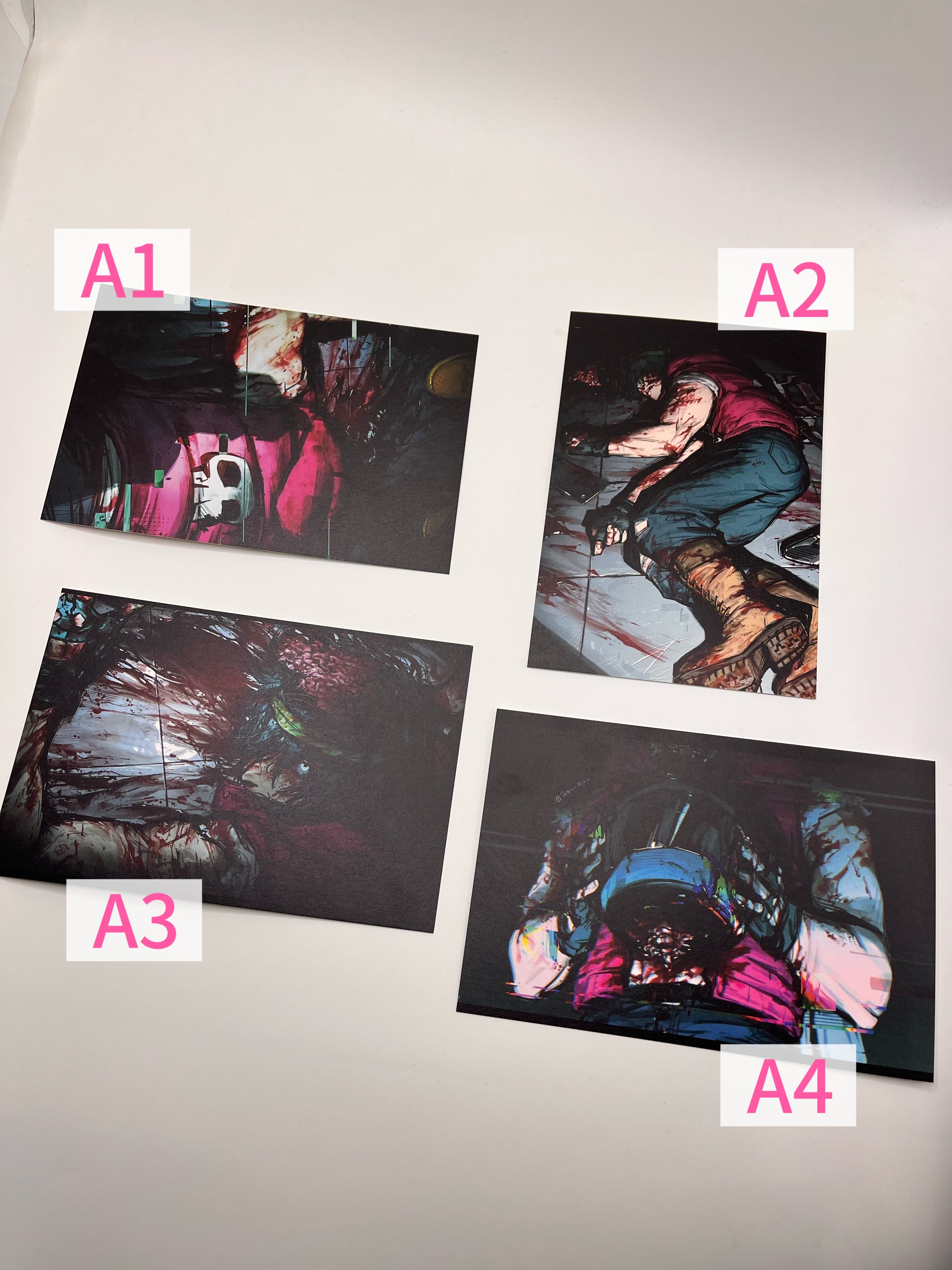HLM Art Print Postcard 2 game hlm prints tatsu