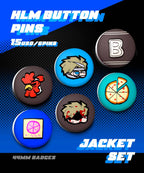 HLM Button Pins Set doujin game pins tatsu