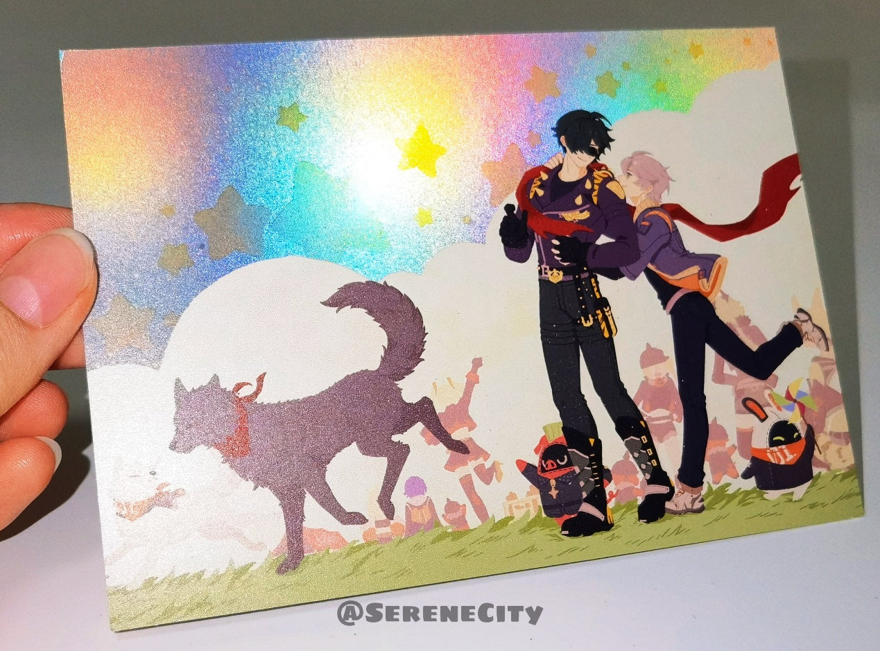 Lighter & Wise Holographic Standee acrylics doujin game serenecity ZenlessZoneZero