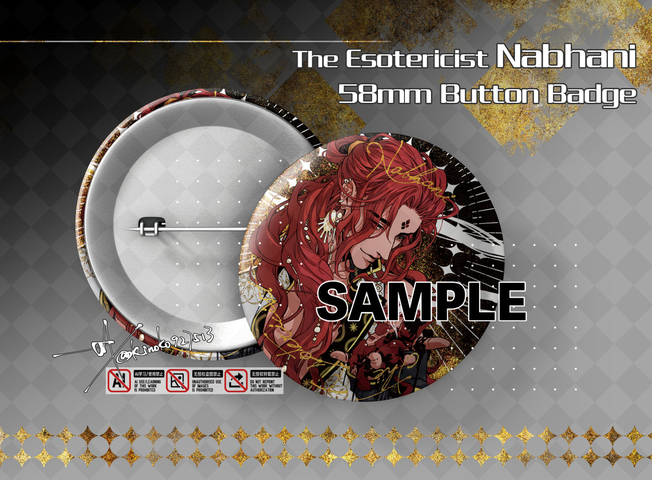 The Esotericist Nabhani Button Badge