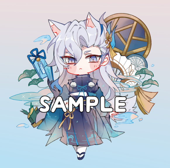 [PRE-ORDER] Genshin 四季流雲 Resin Acrylic Keychain