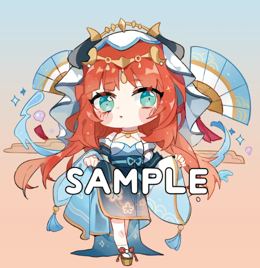 [PRE-ORDER] Genshin 四季流雲 Resin Acrylic Keychain