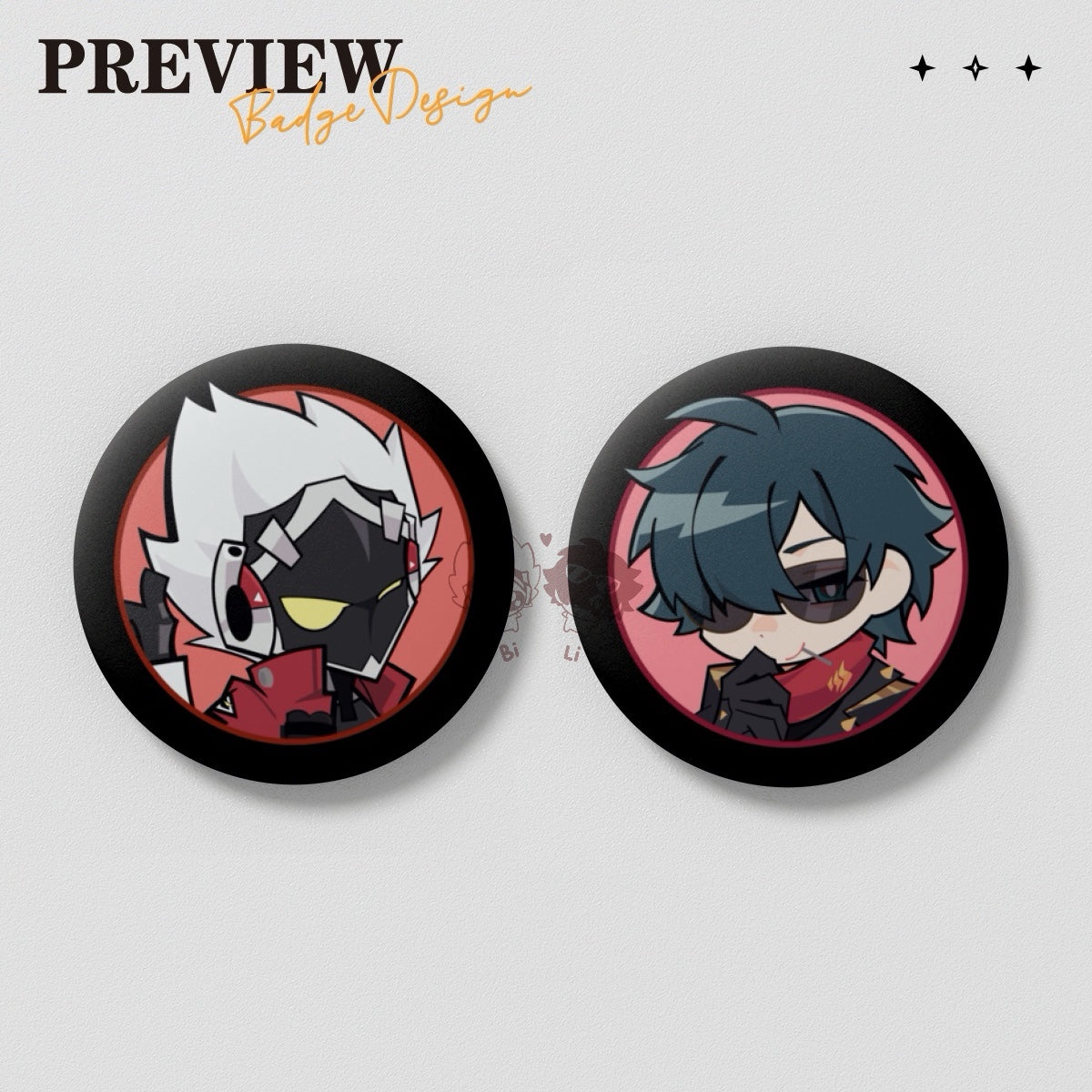 ビリイトミニ缶バッジ doujin game pins ZenlessZoneZero