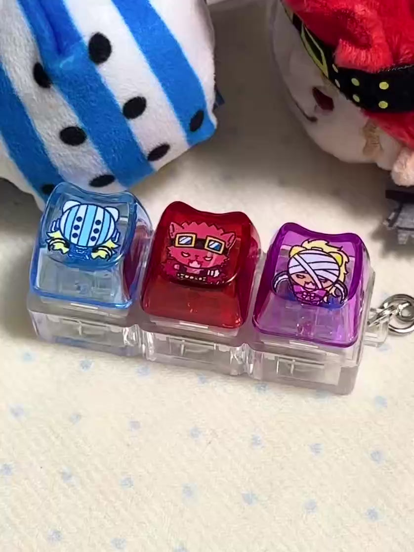 Kid & Killer Custom Mouse Pad & Light-Up Keycaps — One Piece KID PIRATES Fan Made