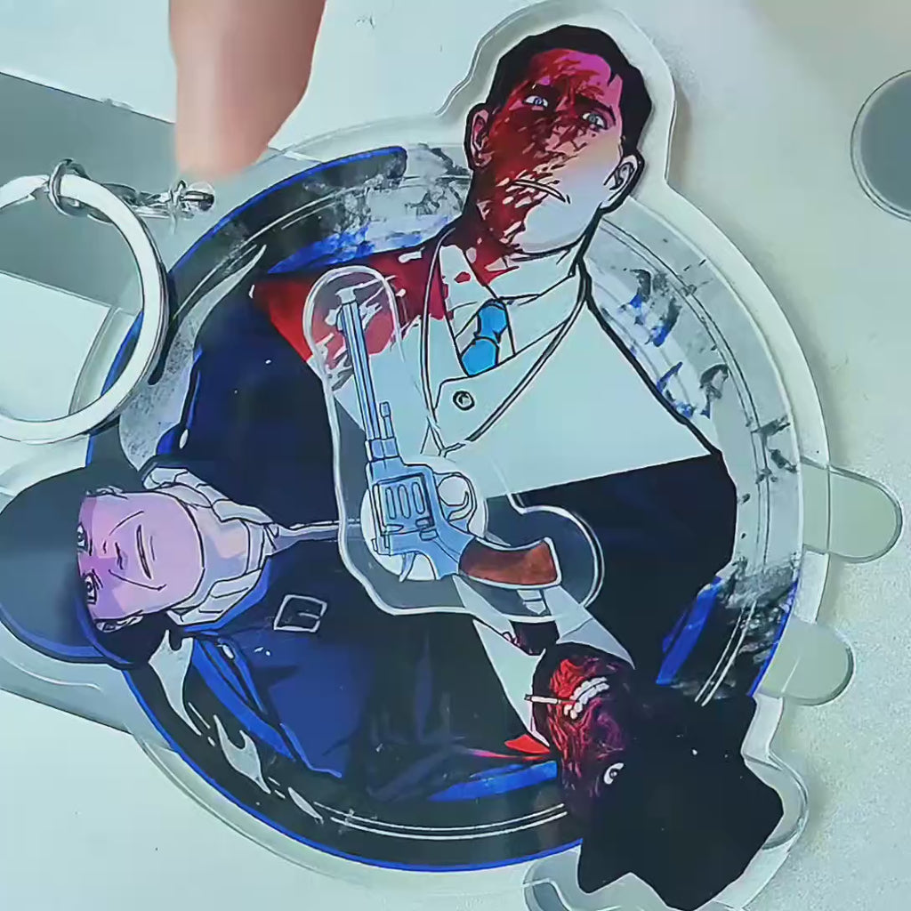 In-stock | Emesis Blue Roulette Spinning Acrylic Charm