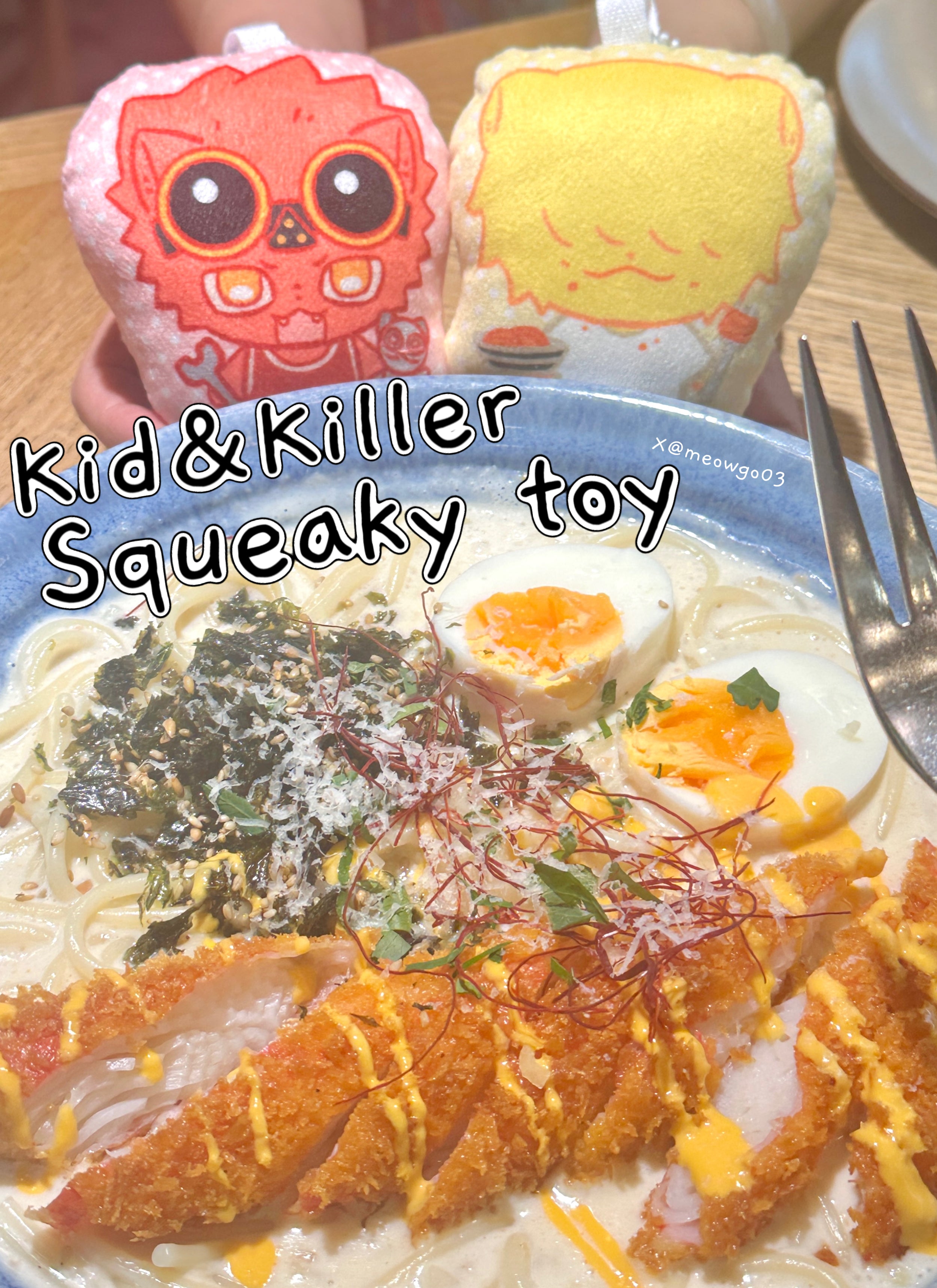 Kid & Killer Squeaky Plush Doll — One Piece KID PIRATES Fan Made