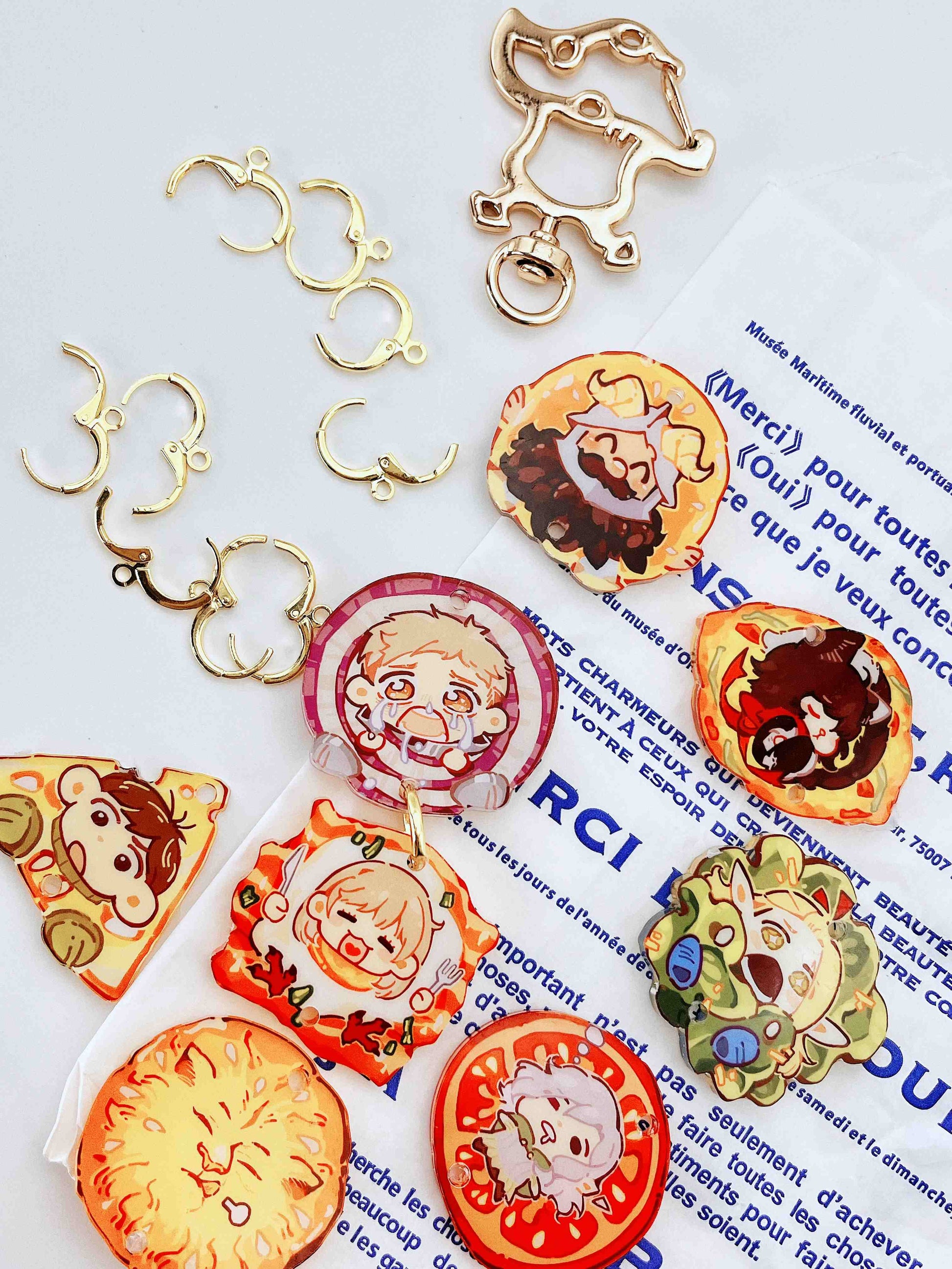 Senshi Burger Charms Set acrylics anime doujin dungeonmeshi naideex