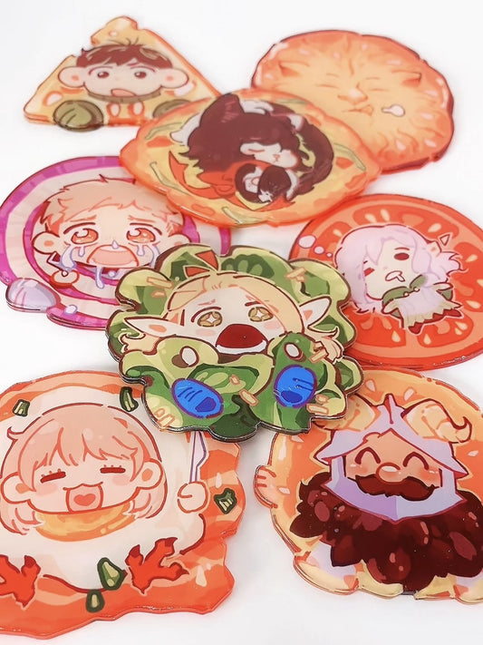 Senshi Burger Coaster Set acrylics anime doujin dungeonmeshi naideex