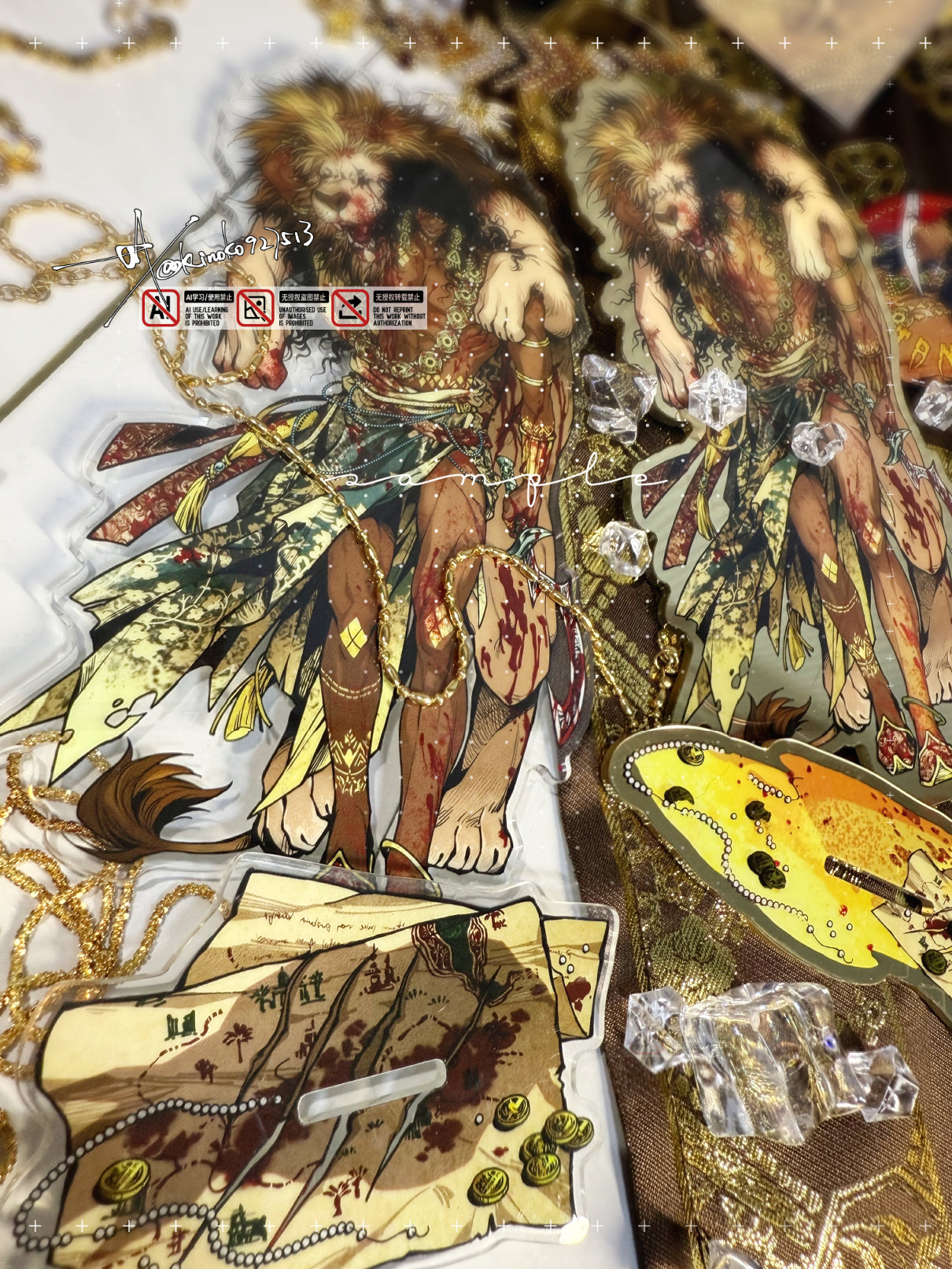 Sultan's Game [Lion Hunter] Acrylic Standee acrylics doujin game kinoko sultan's_game