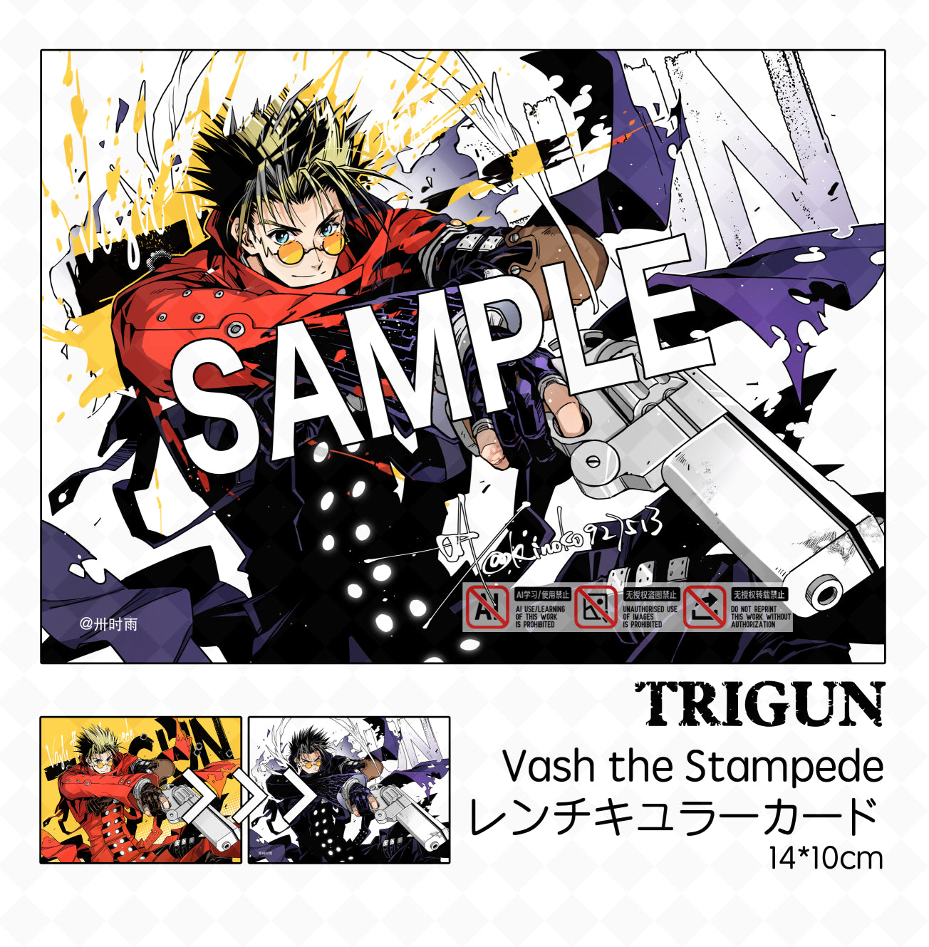 Trigun Vash&Wolfwood Collection acrylics anime doujin kinoko trigun