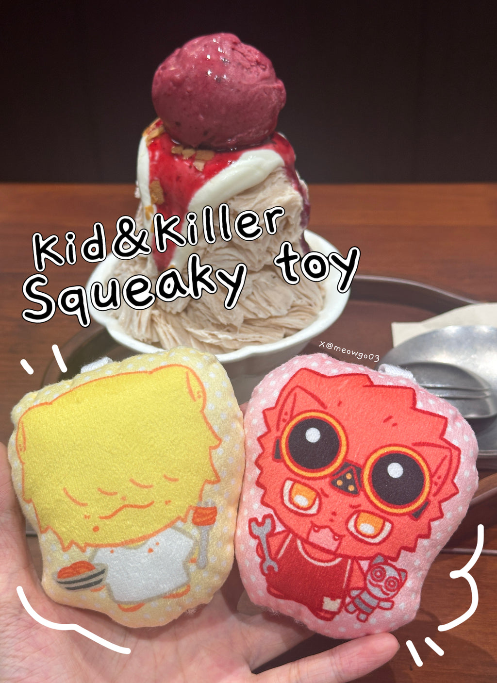 Kid & Killer Squeaky Plush Doll — One Piece KID PIRATES Fan Made