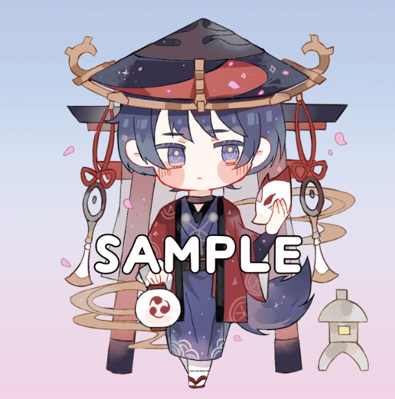 [PRE-ORDER] Genshin 四季流雲 Resin Acrylic Keychain