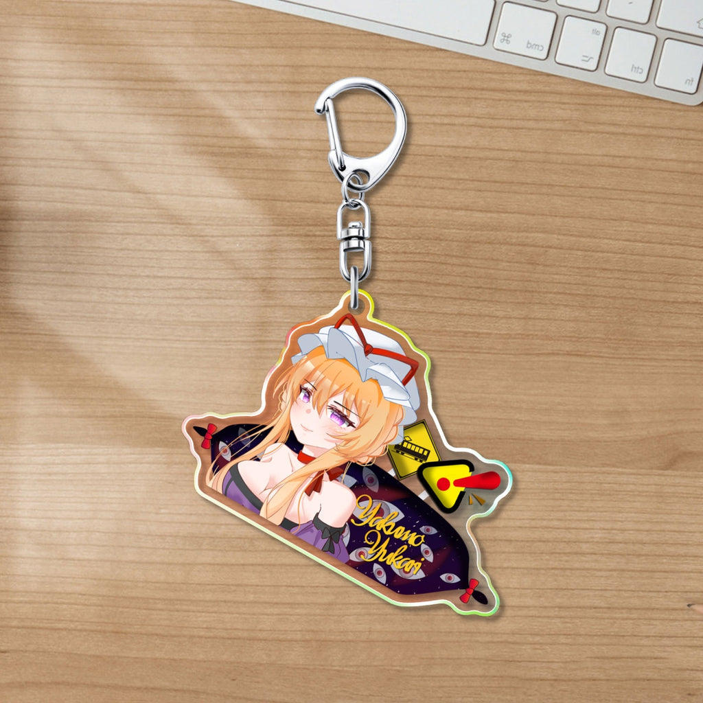 Yukari/Yuyuko/Kasen/Koishi Keychain acrylics doujin flsan game touhou