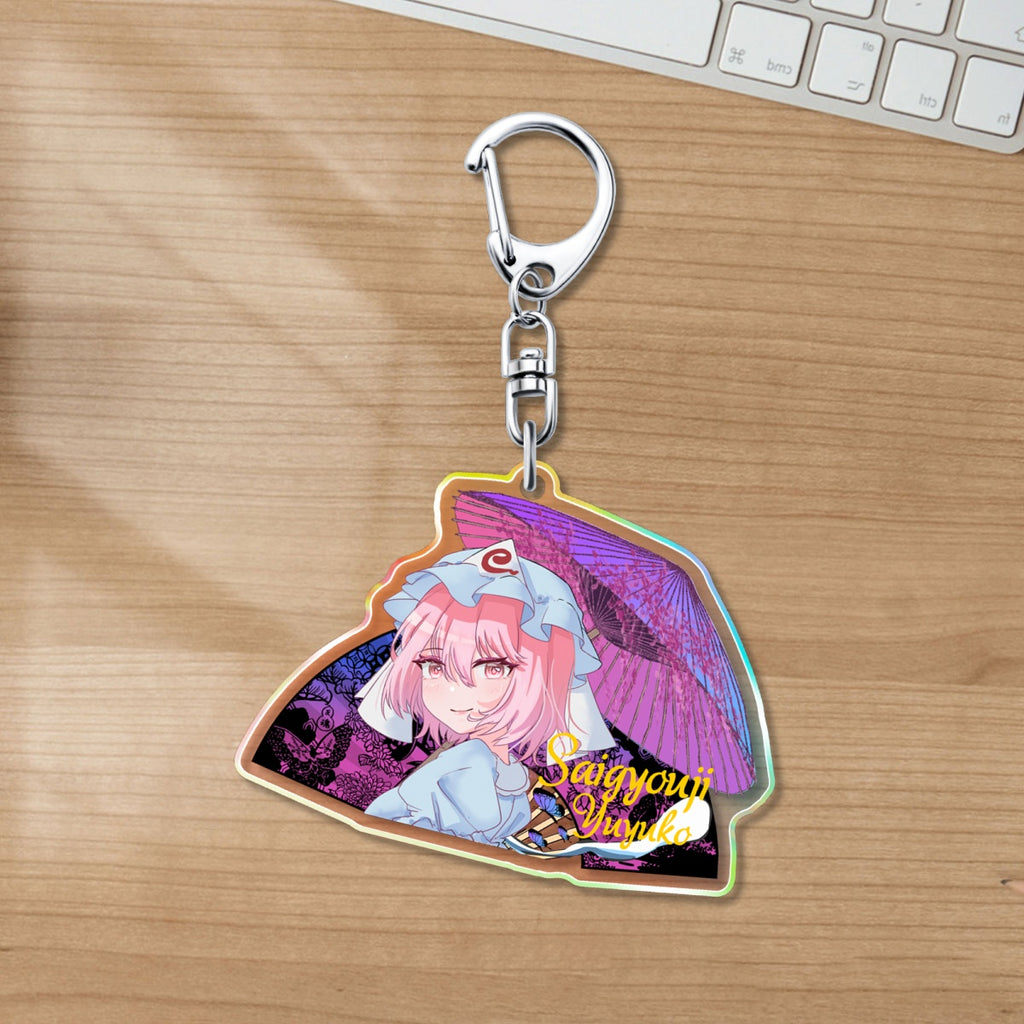 Yukari/Yuyuko/Kasen/Koishi Keychain acrylics doujin flsan game touhou